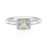 Grüner Amethyst-Silberring