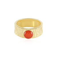 Äthiopischer Roter Opal-Silberring