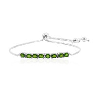 Russischer Diopsid-Silberarmband