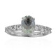 Grüner Amethyst-Silberring
