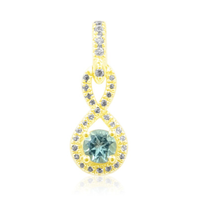 Nigerianischer Paraiba-Turmalin-Goldanhänger