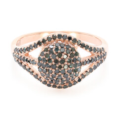 Fancy-Diamant-Silberring