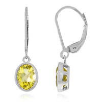 Ouro Verde-Quarz-Silberohrringe