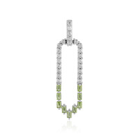 Arizona-Peridot-Silberanhänger
