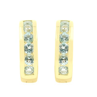 Nigerianischer Paraiba-Turmalin-Goldohrringe