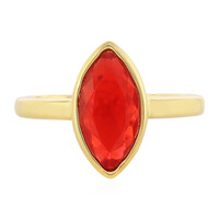 Äthiopischer Roter Opal-Silberring
