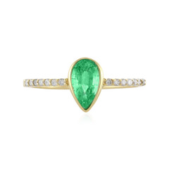 Äthiopischer Smaragd-Goldring (AMAYANI)