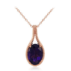 Marokkanischer Amethyst-Silberhalskette