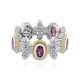 Rhodolith-Silberring (Dallas Prince Designs)