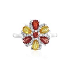 Saphir-Silberring
