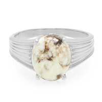 Magnesit-Herren-Silberring
