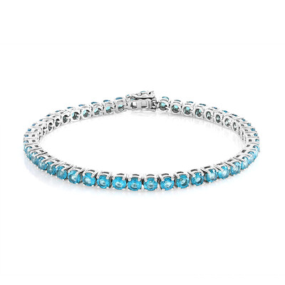 Paraibafarbener Topas-Silberarmband