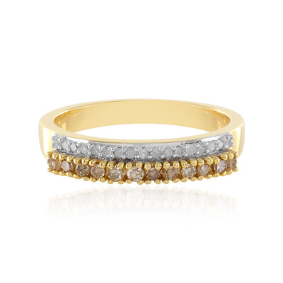 I3 Diamant-Silberring