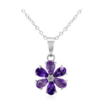 Amethyst-Silberhalskette