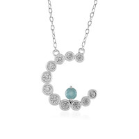 Grandidierit-Silbercollier