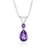 Marokkanischer Amethyst-Silberhalskette