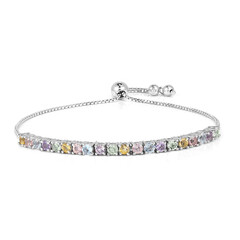 Edelstein-Silberarmband
