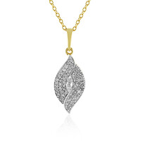 I4 (J) Diamant-Silberhalskette