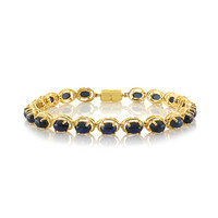 Blauer Stern-Saphir-Silberarmband