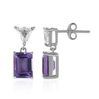 Amethyst-Silberohrringe