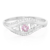 Pinkfarbener Ceylon-Saphir-Silberring