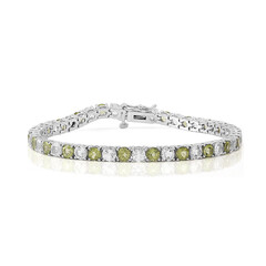 Peridot-Silberarmband