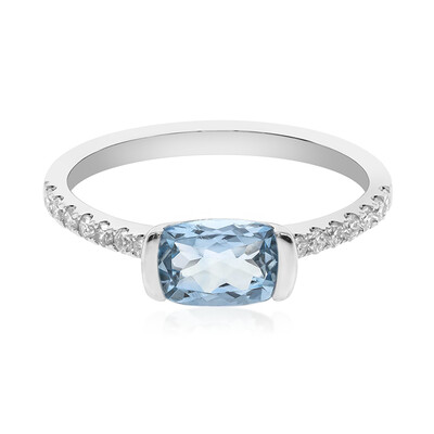 AAA-Brasilianischer Aquamarin-Goldring (CIRARI)