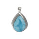 Larimar-Silberanhänger