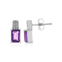 Marokkanischer Amethyst-Silberohrringe