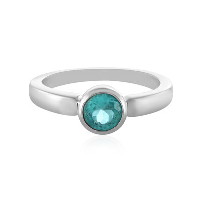 Blauer Apatit-Silberring