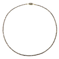 Champagner-Diamant-Goldhalskette