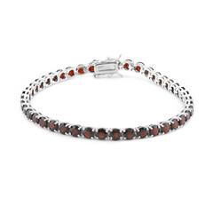 Granat-Silberarmband
