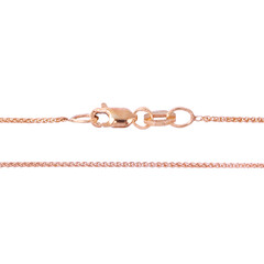 375er Roségold-Zopfkette - 50 cm - 1,33 g