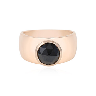 Schwarzer Diamant-Goldring (KM by Juwelo)