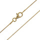 Silber-Veneziakette - 90 cm - 3,73 g - vergoldet