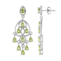 Peridot-Silberohrringe
