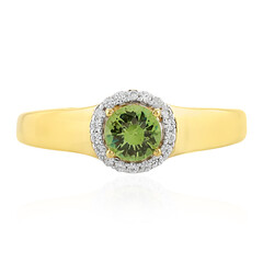 Russischer Demantoid-Silberring