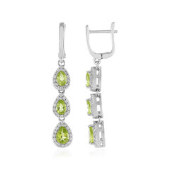 Peridot-Silberohrringe