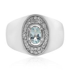 Aquamarin-Silberring