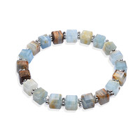 Blauer Aragonit-Armband