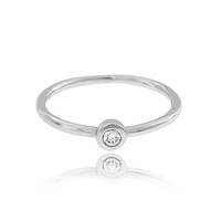 Lupenreiner (F) Brillant-Platinring (LUCENT DIAMONDS)