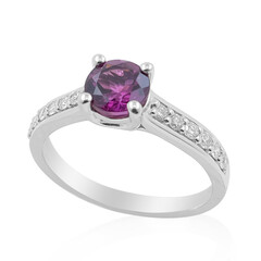 Magenta-Granat-Platinring