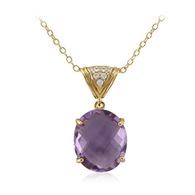 Bolivianischer Amethyst-Silberhalskette