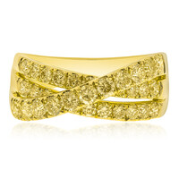 Gelber SI2 Diamant-Goldring (CIRARI)