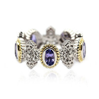 Tansanit-Silberring (Dallas Prince Designs)