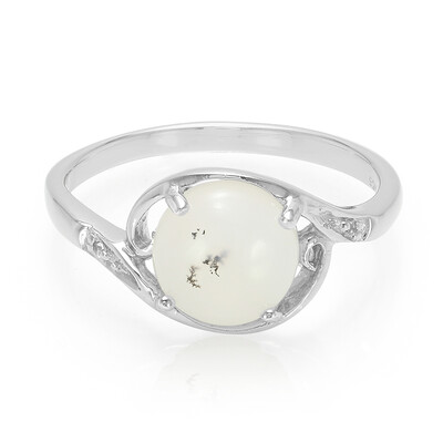 Dendriten-Achat-Silberring