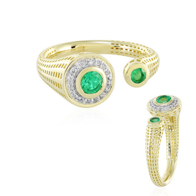 Kolumbianischer Smaragd-Goldring (Ornaments by de Melo)