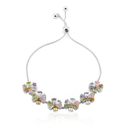 Edelstein-Silberarmband