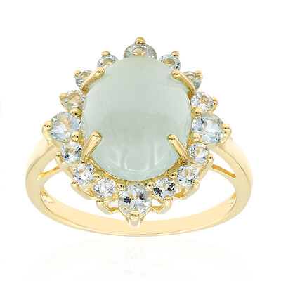 Aquamarin-Goldring