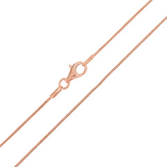 Silber-Schlangenkette - 42 cm - 2,75 g - rosévergoldet